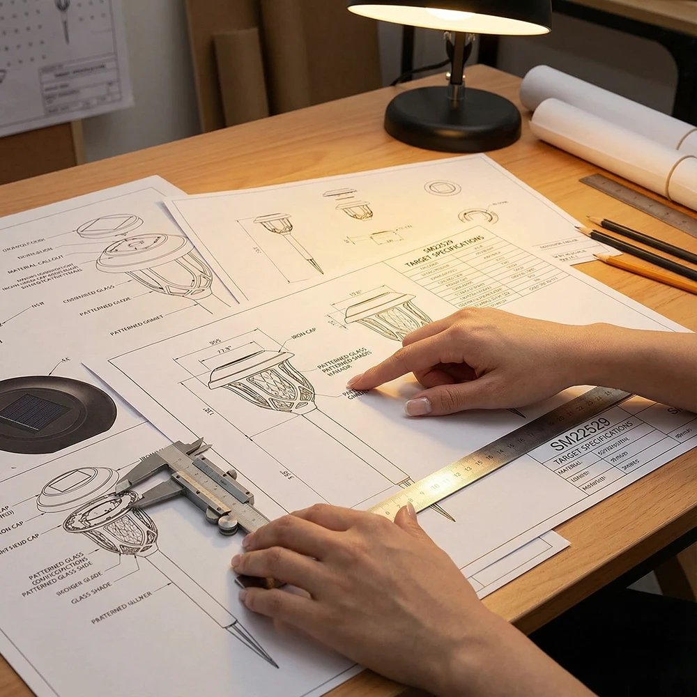 Product design review for outdoor solar lighting